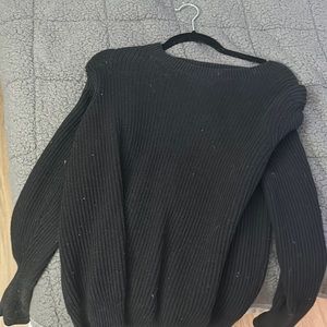 Wayne cooper black sweater with gold detail size medium